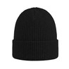 Czapka zimowa z wełny merino - mod. 6060:Czarny, Wełna merino